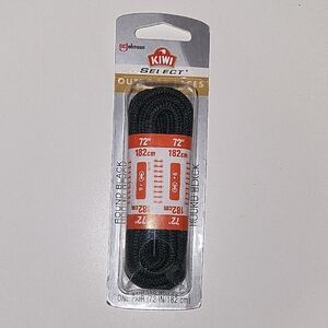 Kiwi Select Black Round Shoelaces
